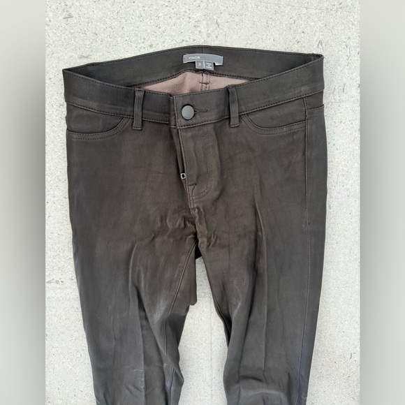Vince dark brown leather pants. Size 2 - Picture 3 of 3